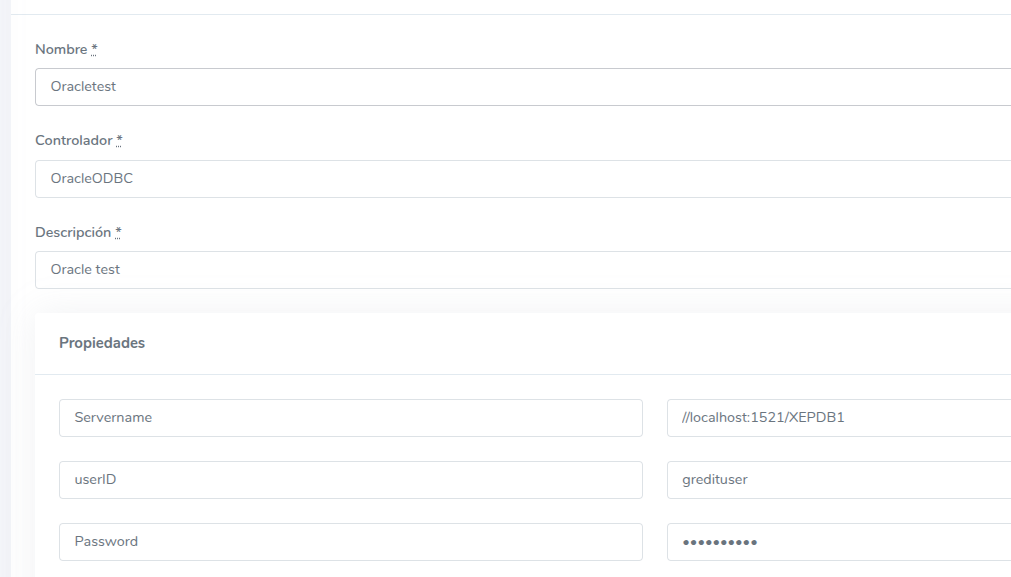 Add the database in Gredit